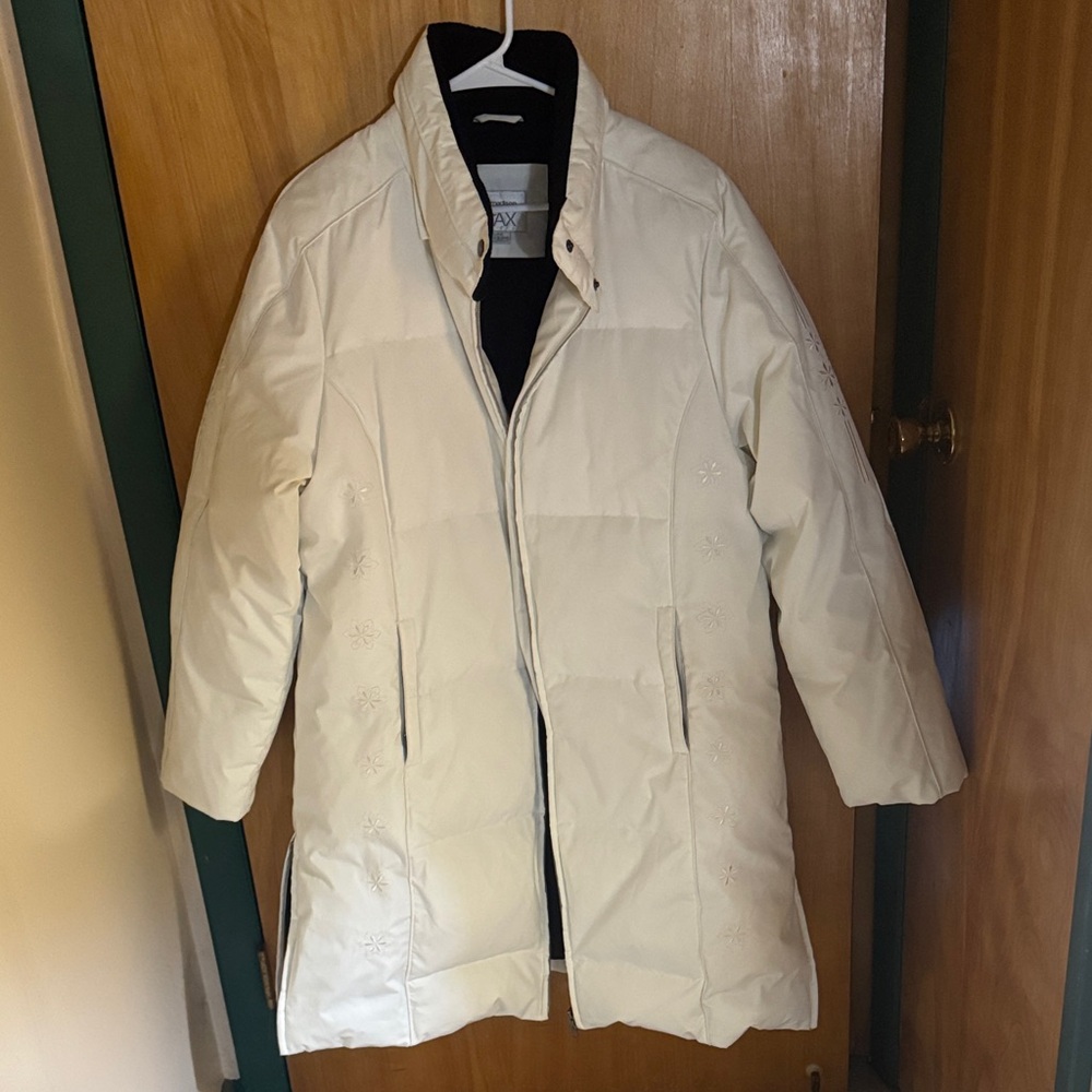 Women's Cream Puffer Coat